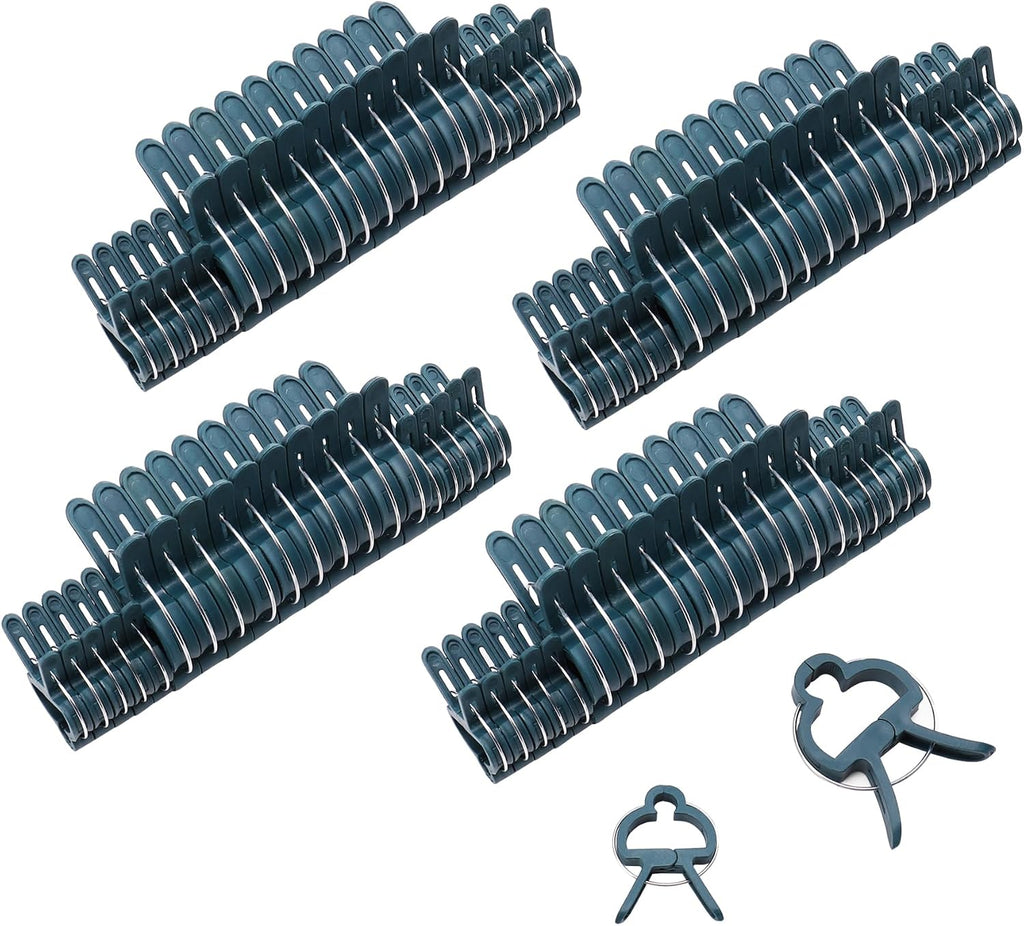 80 PCS Plant Clips Garden Clips for Tomato Cage, Tomatoes Clips Plant Support Clips for Bamboo Stakes, Climbing Plants, Vines, Gentle Plant & Flower Trellis Clips for Plant Stalks, Stems