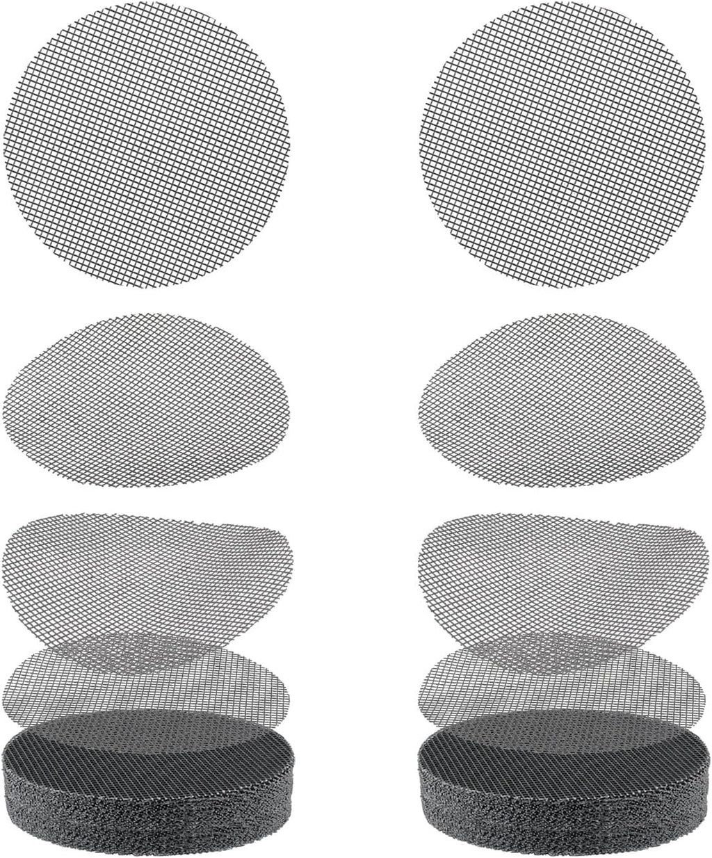 Bonsai mesh for plant pot drainage screen 2 inch, 100 pcs plastic round flower pot hole mesh screen cover pad, planter bottom drainage inserts grid mat for potted succulent