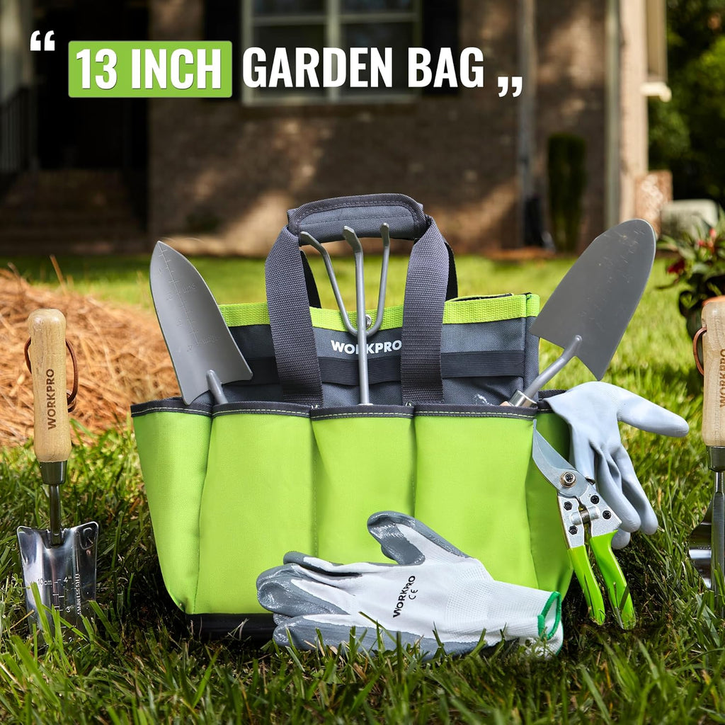 Garden Tool Bag with Waterproof Plastic Base, 8 Pockets | Heavy Duty, Gardening Bag, Oxford Garden Tote Caddy, Gardening Tool Kit Holder for Indoor and Outdoor, Tools NOT Included - view 7