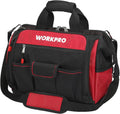 16" Top Wide Mouth Tool Bag with Water Proof Rubber Base, Multi-Compartment, 46 Pockets, For Tool Organizer & Storage, W081122A