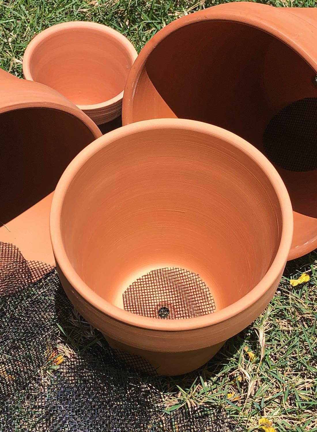 Plant Pot Hole Mesh Pads, 2-Inch Round Flower Pot Drainage Covers, Prevent Soil Loss, Durable Reusable, Bonsai Bottom Grid Mat, Gardening Essentials, 50-Pack - view 6