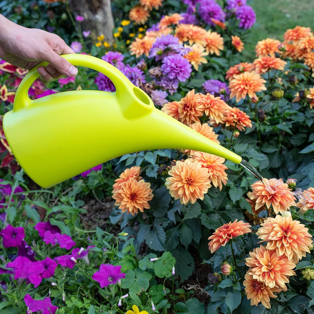 Plastic Watering Can, Elegant Watering Pot, 1/2-Gallon (Green) - view 7