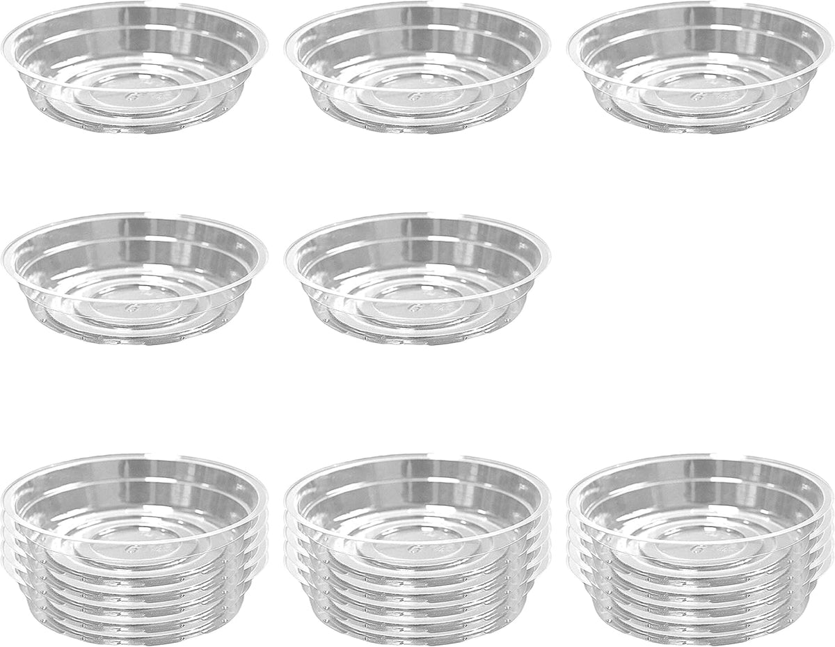 15 Pack(6 inch/8inch/10inch) Clear Plant Saucers Flower Pot Tray Excellent for Indoor & Outdoor Plants - view 7