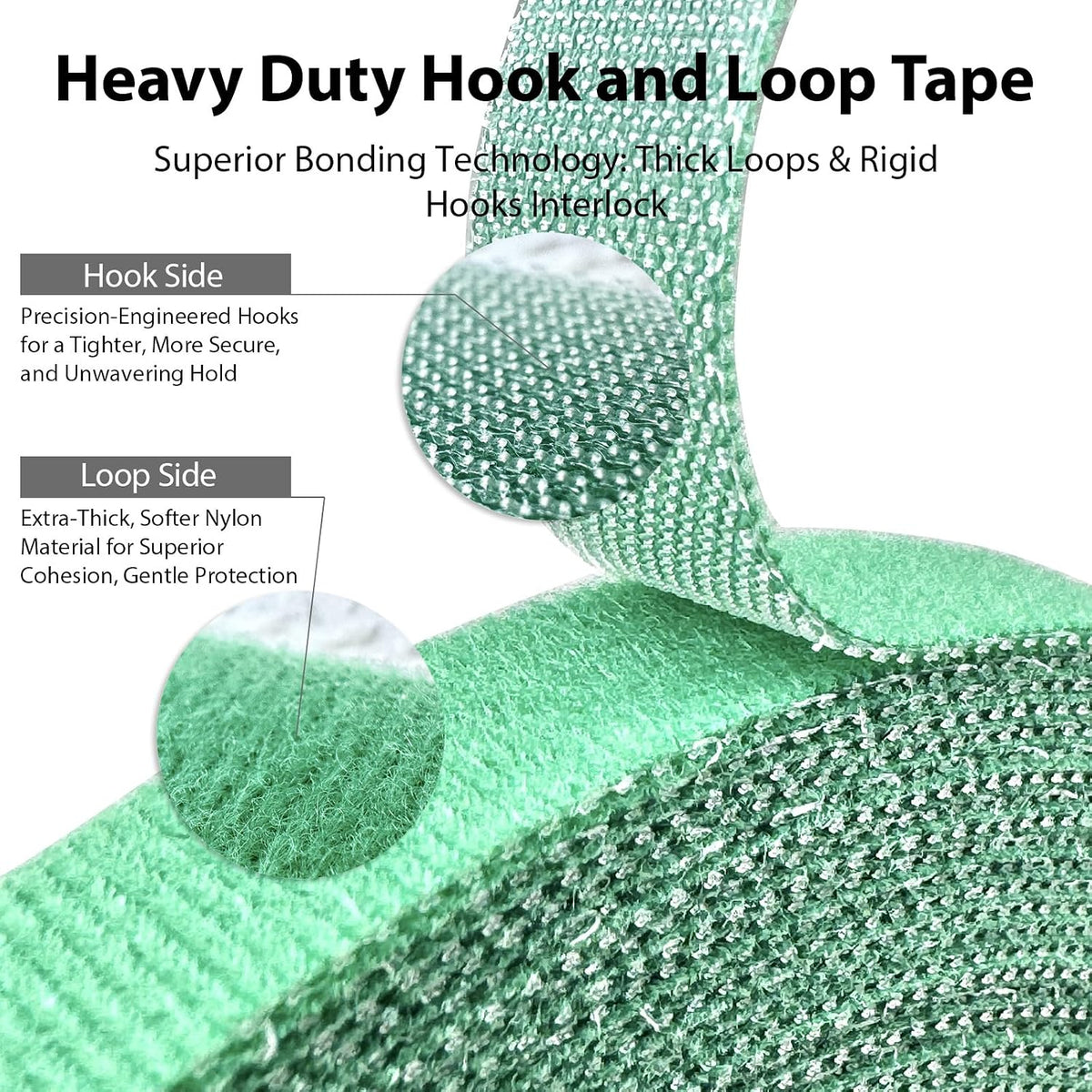 Reusable plant ties for climbing plants, plan straps, nylon plant tape strap gardening tips, tomato plant support, garden wire ties for cables (50 foot x 0.47 inch) - view 2