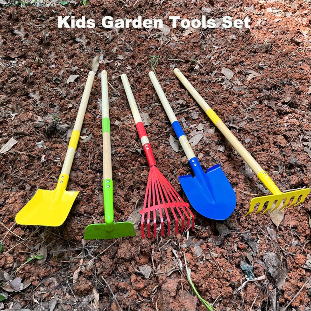 Mini garden tools - kids gardening & lawn care hand tools/small patio, lawn & garden tools set (leaf rake) - view 3