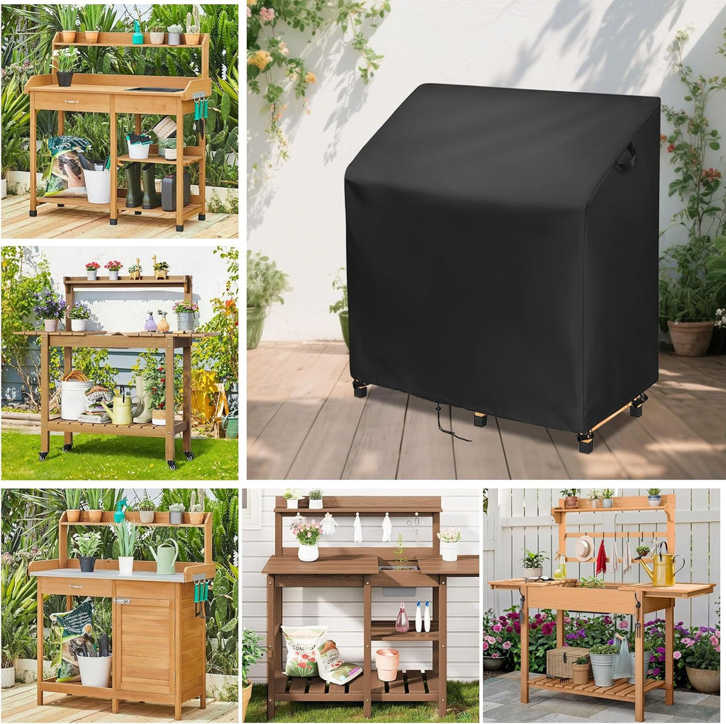 Outdoor Garden Potting Bench Table Cover, Universal Outdoor Potting Table Cover - 45 x 20 x 48 Inch - view 7