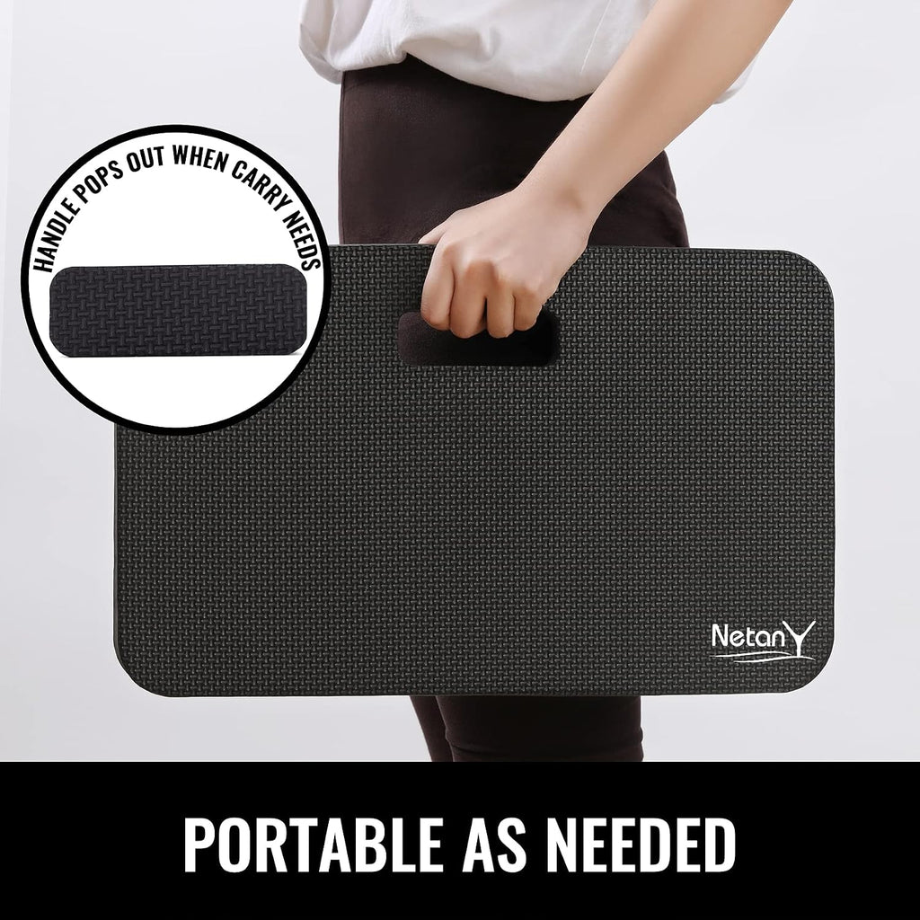 Extra Thick Kneeling Pad for Gardening, Comfortable Knee Pad Cushion, Extra Large Foam Kneeler Mat for Gardening, Baby Bath, Workout, Exercise & Yoga, Mechanic, 17.8 x 11 x 1.5 in, Black - view 5