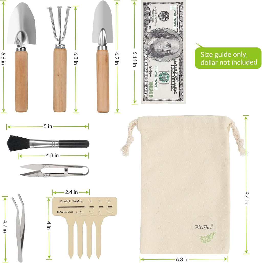 Indoor Garden Tools for Gardening - 12-Piece Small Garden Tools Set - Indoor Gardening Gifts for Women - Mini Hand Tools House Plant Tool - view 2