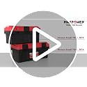 Tool Box 16 inch, Plastic Small Tool Box with Latch Removable Tray - view 7
