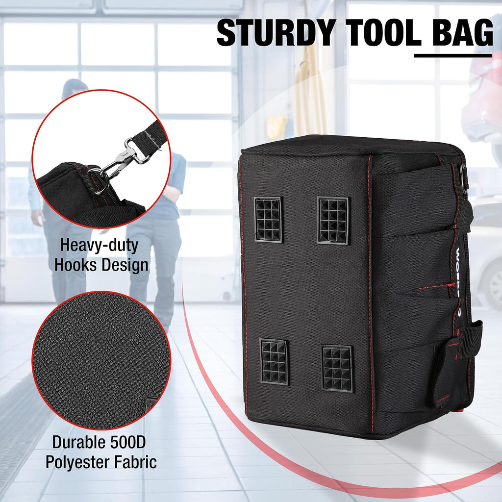 12-inch Close Top Wide Mouth Storage Tool Bag, W081020A - view 4
