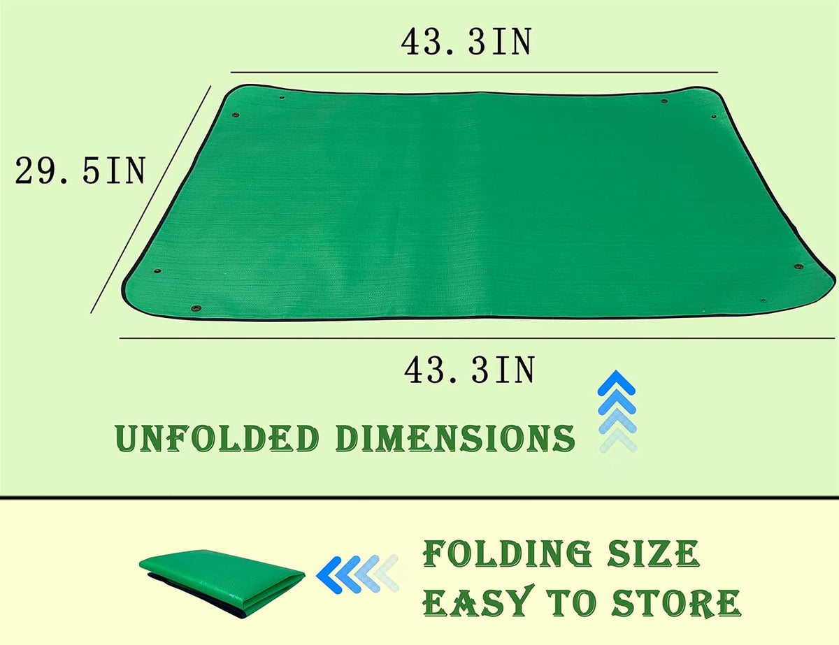 Extra Large Plant Repotting Mat,Thickened Waterproof for Indoor Plant Transplanting and Mess Control,Foldable Succulent Portable Gardening Mat (43'*30',Green) - view 4