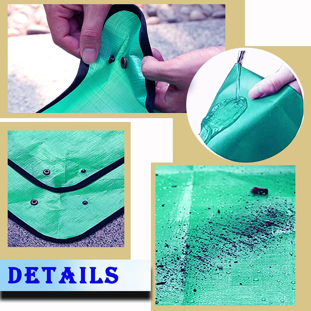 2 pcs plant repotting mat for indoor plants, 43" x 29" thickened foldable waterproof plant potting tray and mess control, portable potting mat gardening tray for house plants succulents, extra large - view 6