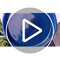 Ceramic Plant Saucer, 11.4 inch, Falling Blue - view 7