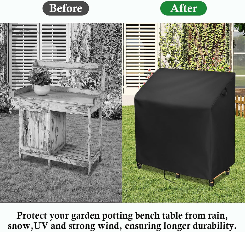 Outdoor Garden Potting Bench Table Cover, Universal Outdoor Potting Table Cover - 45 x 20 x 48 Inch - view 6