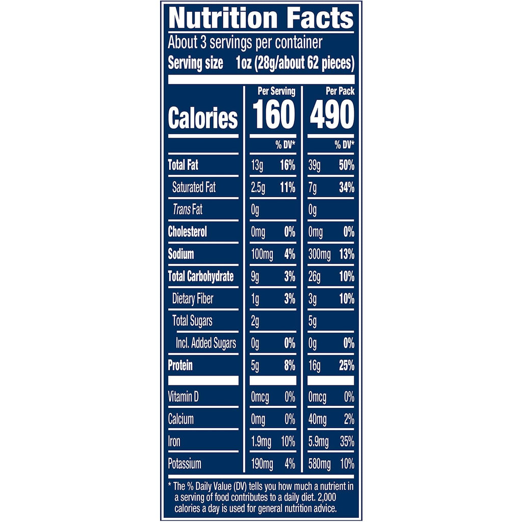 Salted Whole Cashews, Plant Based Protein, 3 Oz (12 Ct) | Roasted Cashews. Snacks for Adults, 12 Snack Packs. Plant Based Protein Snack. Pantry Staples - view 4