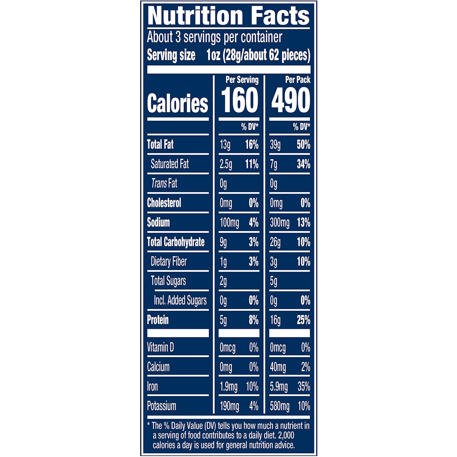 Salted Whole Cashews, Plant Based Protein, 3 Oz (12 Ct) | Roasted Cashews. Snacks for Adults, 12 Snack Packs. Plant Based Protein Snack. Pantry Staples - view 4