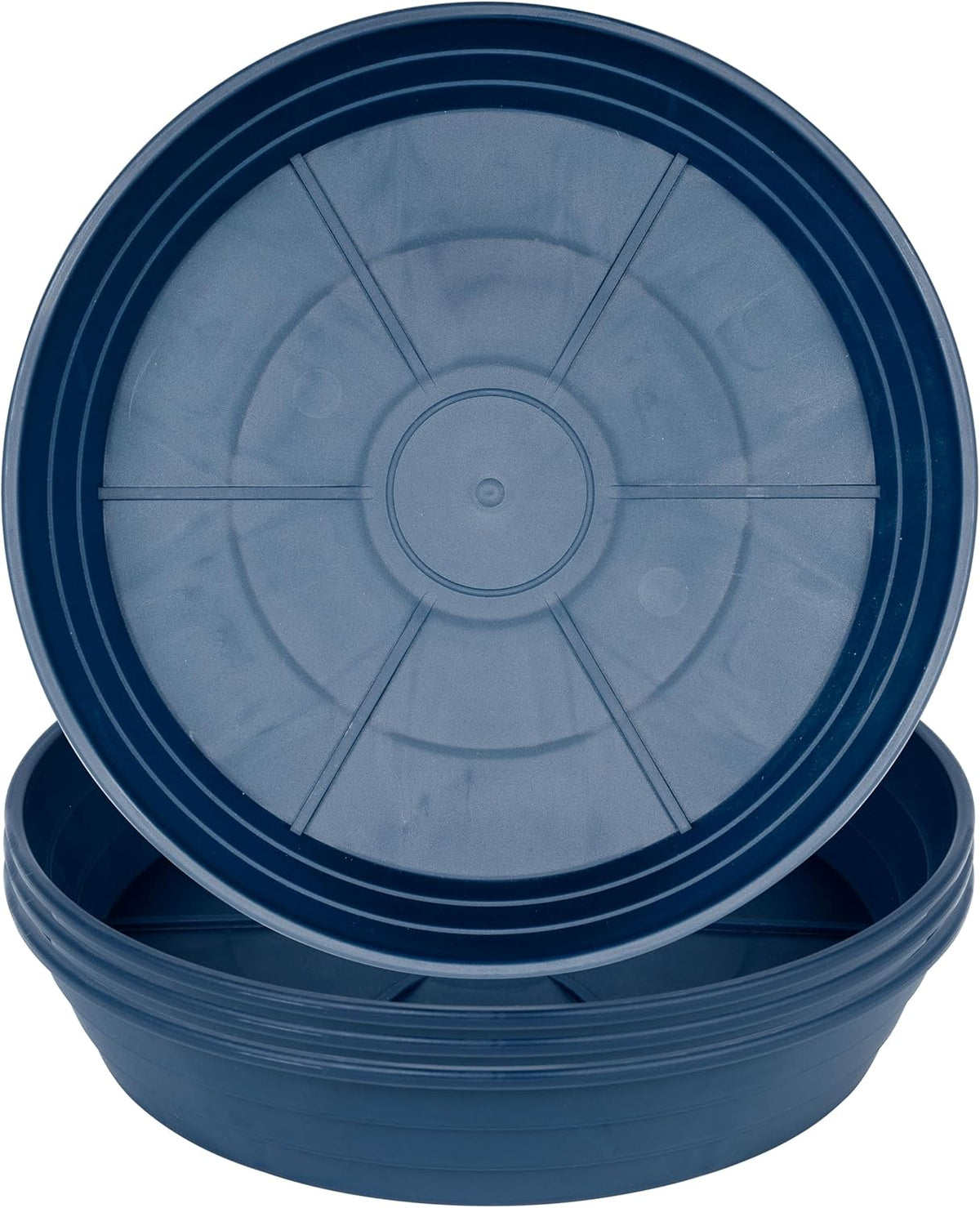 Plant Saucers 10 12 14 16 18 20 25 Inch, 4 Pack of Plastic Plant saucers for Pots，Extra-Deep Plant Water Dray Tray, Bird Bath Bowl, Heavy Plant Trays Indoors and Outdoor No Holes (12 Inch, Black) - view 5