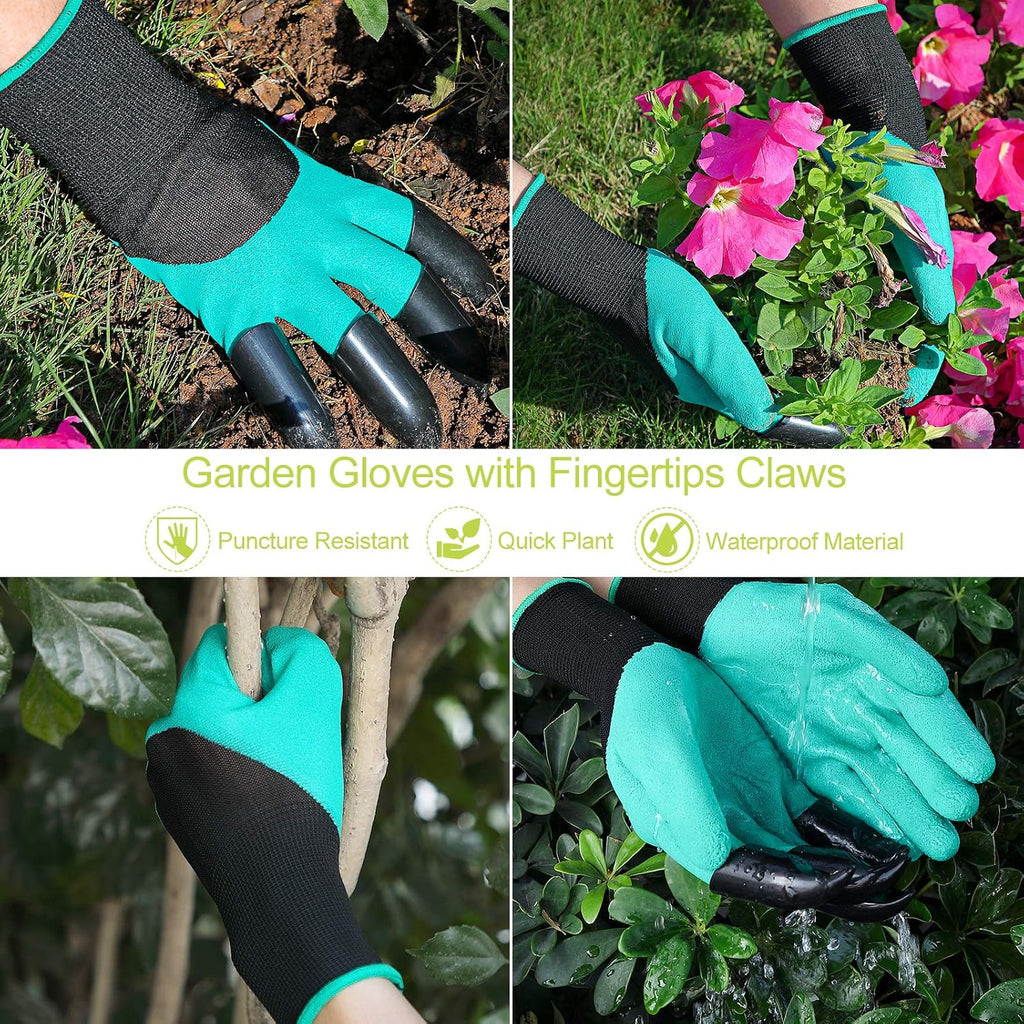 Gardening Tool Set - 13 PCS Heavy Duty Aluminum Gardening Tools Kit Floral Print Garden Tool Set with Non-Slip Rubber Handle & Durable Storage Tote Bag Gardening Supplies Gifts for Women Men - view 5