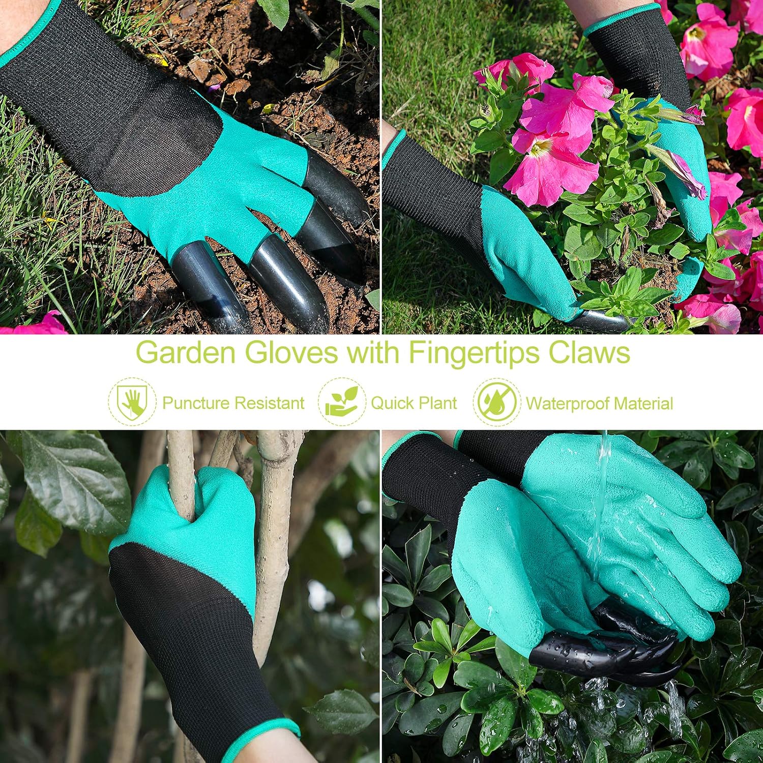Gardening Tool Set - 13 PCS Heavy Duty Aluminum Gardening Tools Kit Floral Print Garden Tool Set with Non-Slip Rubber Handle & Durable Storage Tote Bag Gardening Supplies Gifts for Women Men - view 5