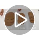10 Pack 3 Sizes Cork Plant Coasters, 4/6/8 Inch Cork Plant Mats for Plants - view 7
