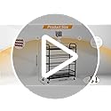 Garage Sports Equipment Organizer - Rolling Ball Storage with Wheels - view 7