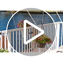 Deck Railing Plant Container Holder/Bracket Kit for Round Pot Planters (10") Connects Harmlessly to Vertical Spindled Railings - Adjustable Height - Heavy Duty Plant Hanger - view 7