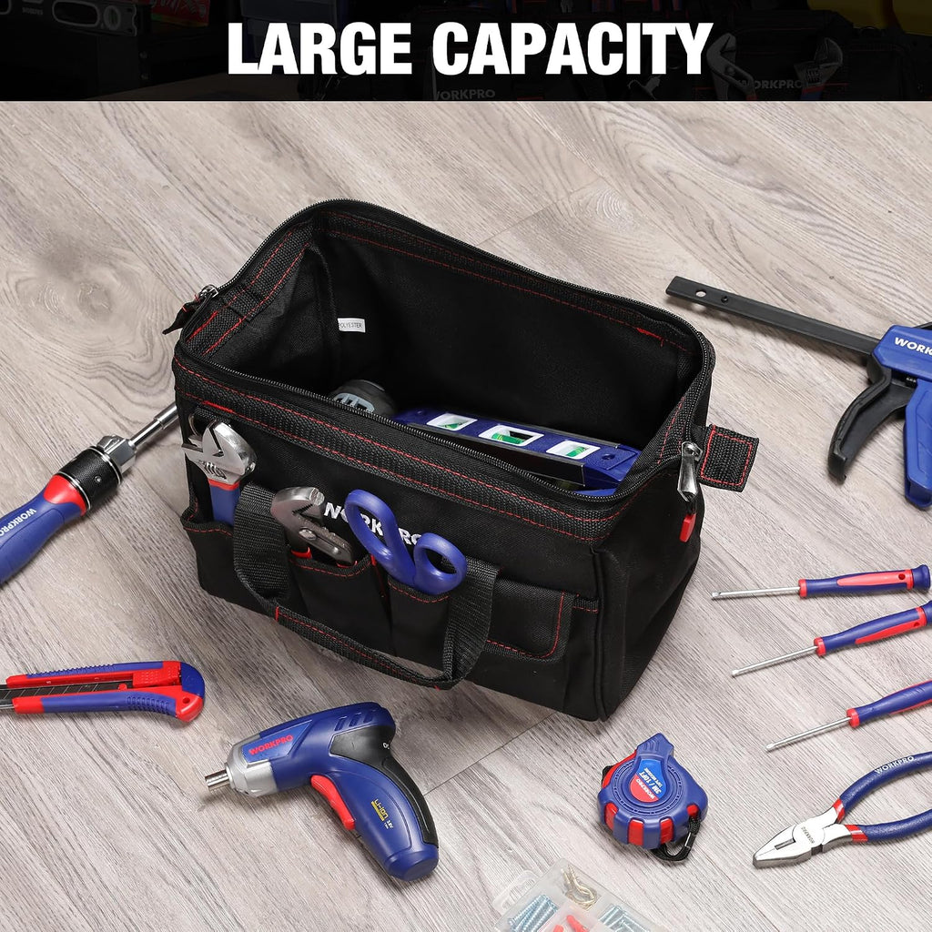 12-inch Close Top Wide Mouth Storage Tool Bag, W081020A - view 5