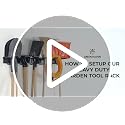Heavy Duty 48-inch Garden Tool Rack – Customisable Wall-Mounted Garage Tool Organiser with 10 Adjustable Hooks, Holds Up to 200KG, Ideal for Garden, Workshop & Shed Storage Solutions - view 7