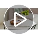Acacia Wood Round Tray, 10 in Pedestal Riser Stand for Plant Decor - view 7