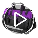 Garden Tools Bag 16 inch Wide Mouth Tool Bag with Molded Base Tool Tote for Women, Heavy Duty,600D polyester fabric (Purple color) - view 7