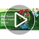 10 Pack 24" H x 10" W Tall Plant Support Stakes, Half Round Metal Peony Cages and Supports, Monstera Plant Support Snake Plant Stake Flower Support Ring for Tomato, Hydrangea Outdoor Indoor - view 7