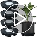 4 Pack Self-Watering Pots for Indoor Plants, Pot Bases for Fabric Planters - view 7