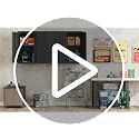 71''H Garage Storage Cabinet with Wheels, Meatl Storage Cabinet with Lock - view 7