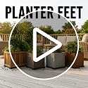 Corner Planter Feet – Pot Feet for Square & Rectangular Planter Boxes – Improves Drainage & Helps Protect Decks – UV-Stable Recyclable Plastic (8 Pack, Gray) - view 7