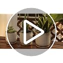 Beaded Ceramic Planter Pots, 4/6 in, Smoked White, 27-D-U-1 - view 7